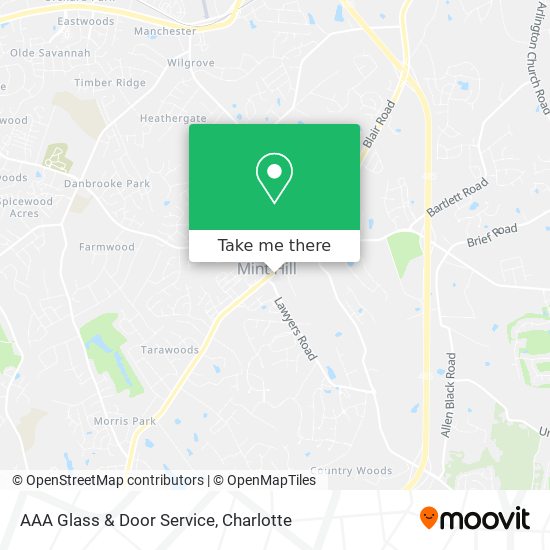 AAA Glass & Door Service map