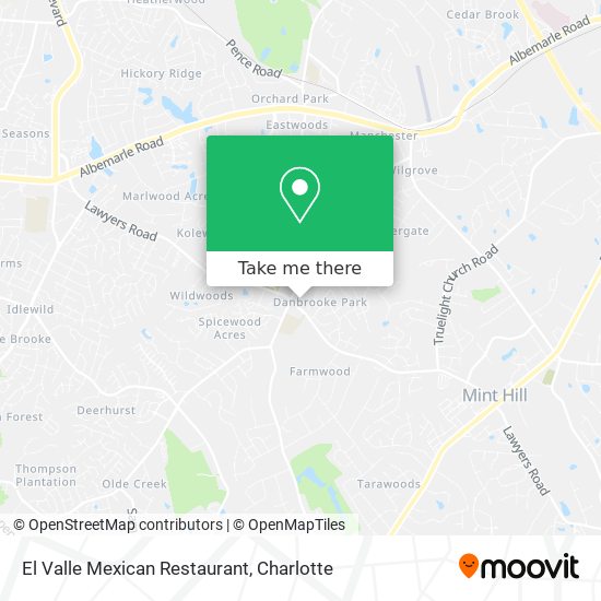 How to get to El Valle Mexican Restaurant in Mint Hill by Bus?