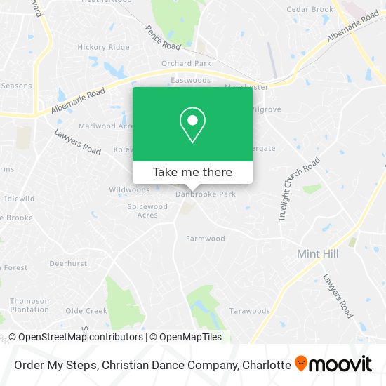 Order My Steps, Christian Dance Company map