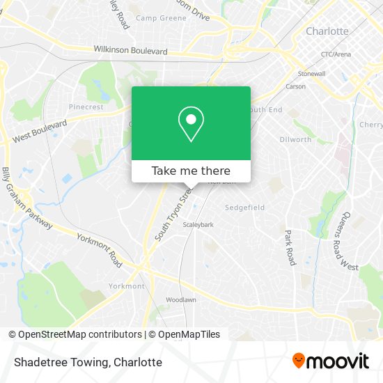 Mapa de Shadetree Towing