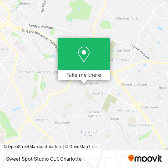 Mapa de Sweet Spot Studio CLT