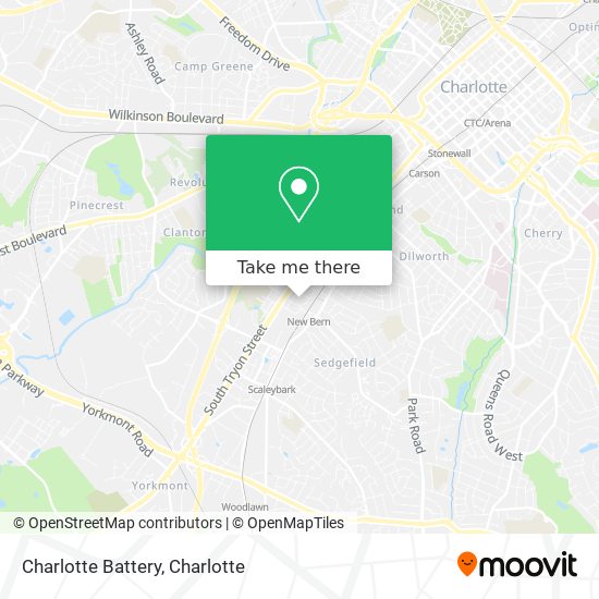 Charlotte Battery map