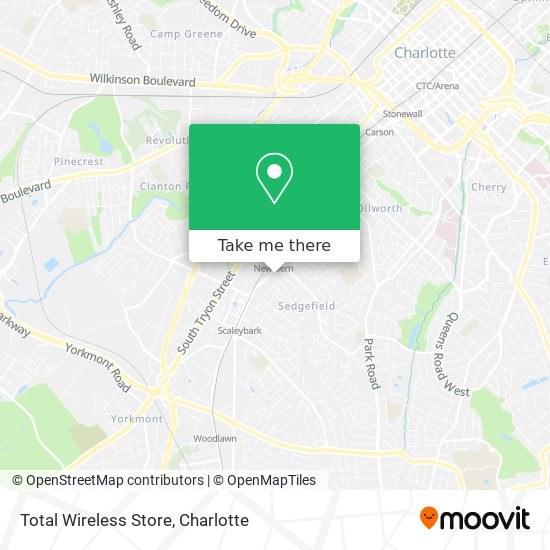 Mapa de Total Wireless Store