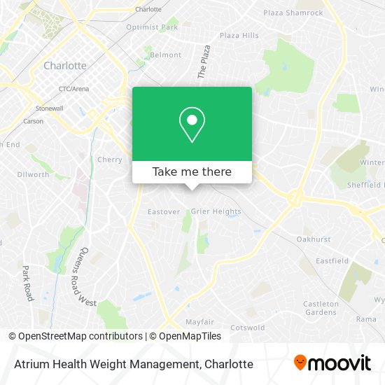 Atrium Health Weight Management map