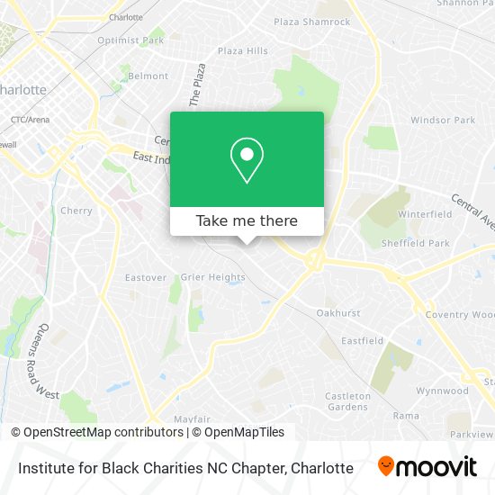 Institute for Black Charities NC Chapter map