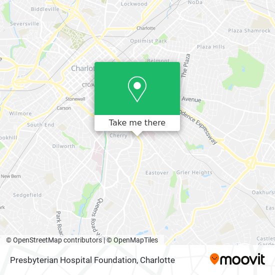 Presbyterian Hospital Foundation map