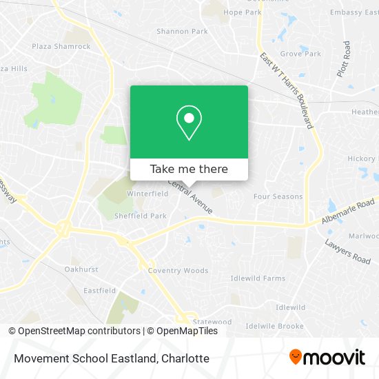 Movement School Eastland map