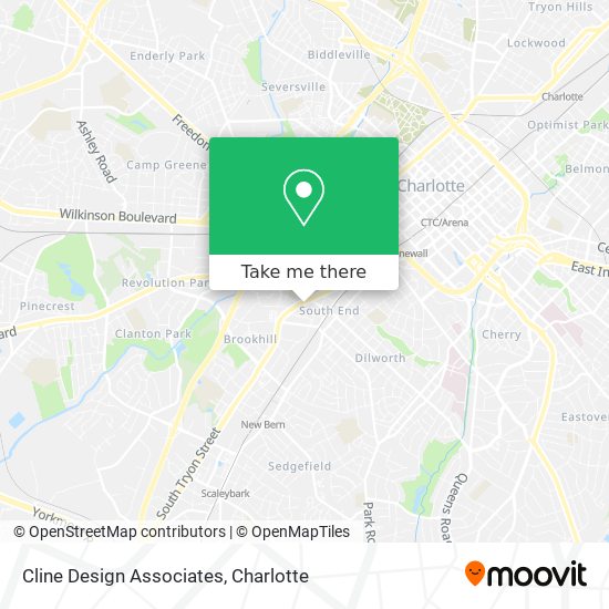 Cline Design Associates map