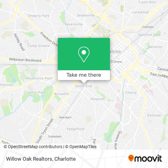 Willow Oak Realtors map