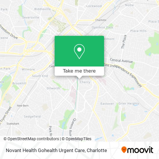 Novant Health Gohealth Urgent Care map