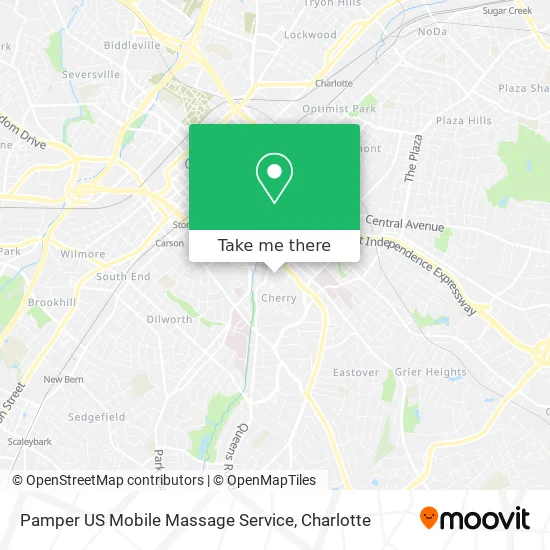 Pamper US Mobile Massage Service map