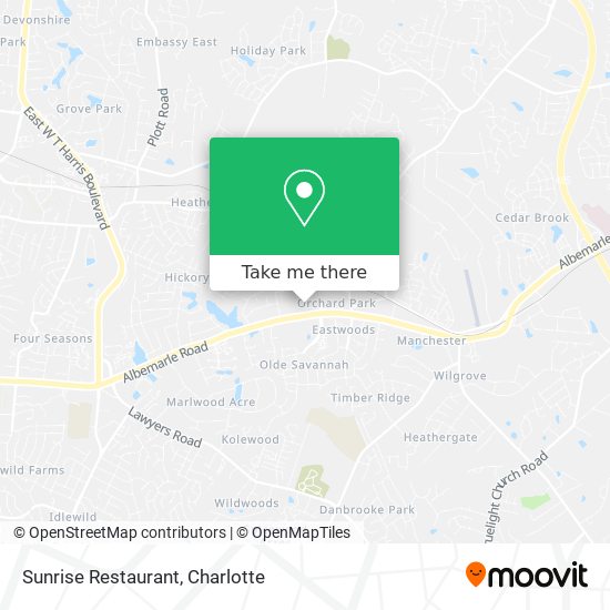 Sunrise Restaurant map