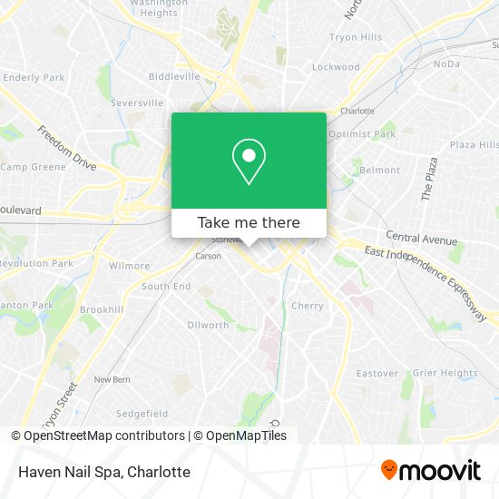 Mapa de Haven Nail Spa
