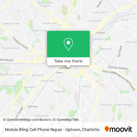 Mobile Bling Cell Phone Repair - Uptown map