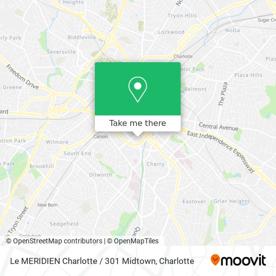 Le MERIDIEN Charlotte / 301 Midtown map