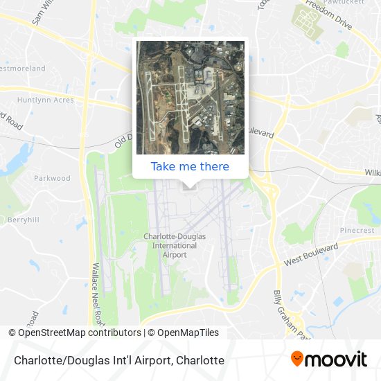 Charlotte / Douglas Int'l Airport map