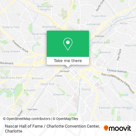 Nascar Hall of Fame / Charlotte Convention Center map