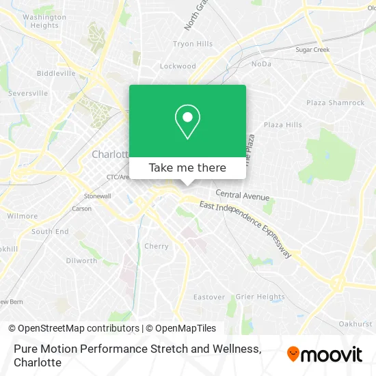 Pure Motion Performance Stretch and Wellness map