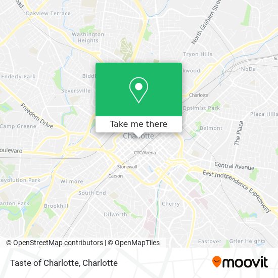 Taste of Charlotte map
