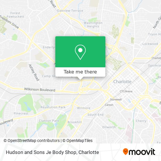 Mapa de Hudson and Sons Je Body Shop