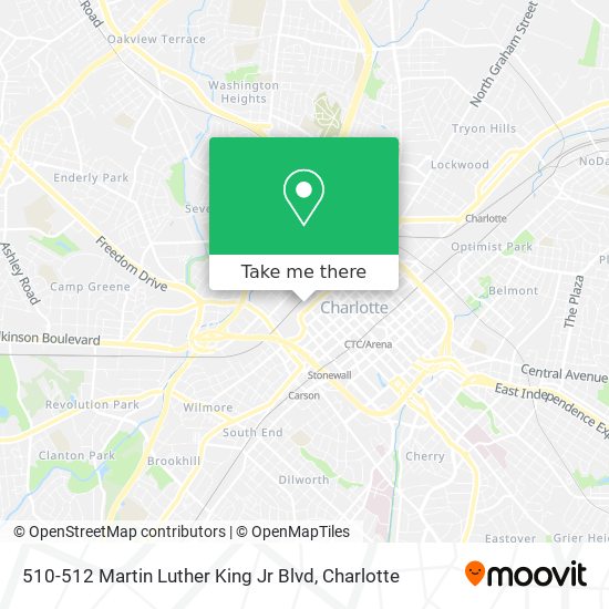 Mapa de 510-512 Martin Luther King Jr Blvd