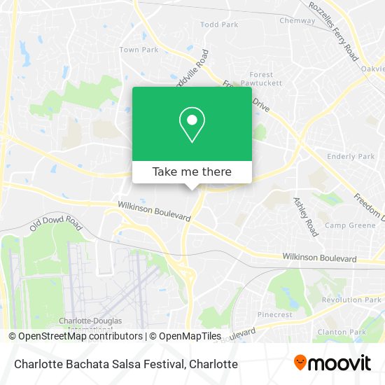 Charlotte Bachata Salsa Festival map