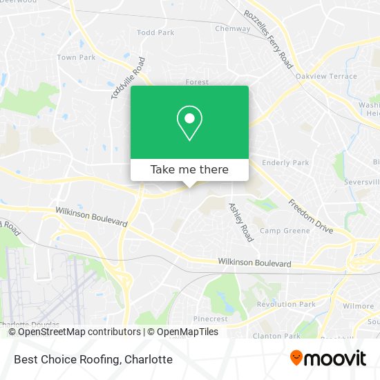 Best Choice Roofing map