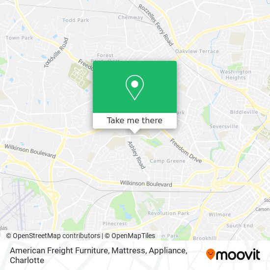 American Freight Furniture, Mattress, Appliance map
