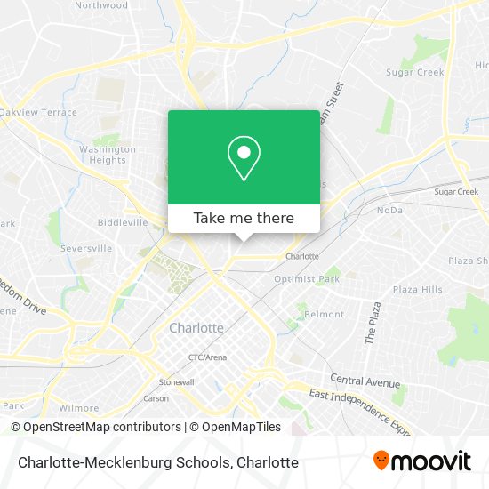 Charlotte-Mecklenburg Schools map