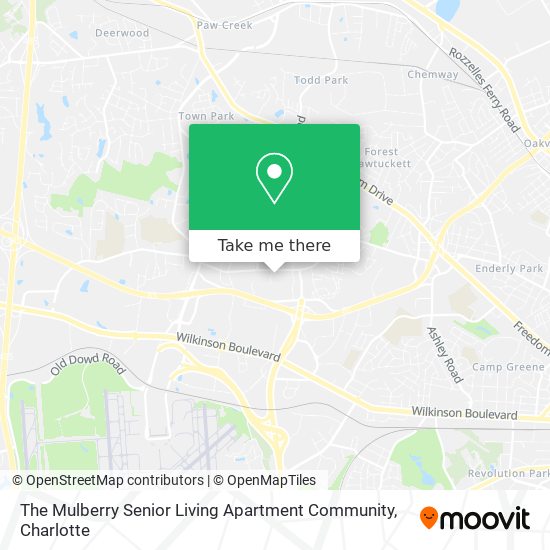 The Mulberry Senior Living Apartment Community map