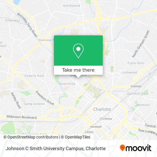 Mapa de Johnson C Smith University Campus