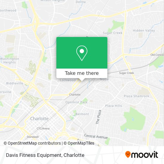 Davis Fitness Equipment map