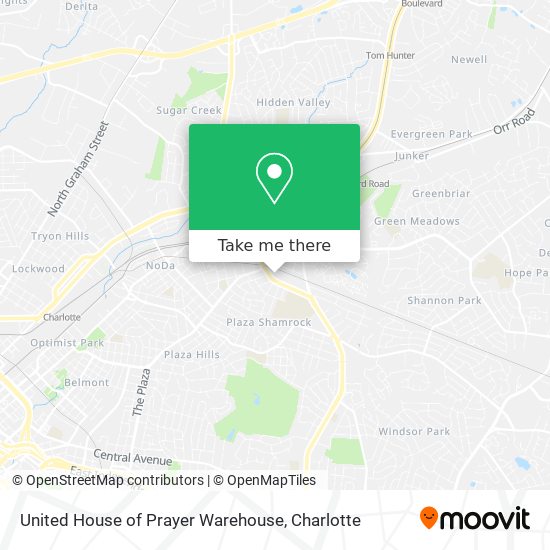 United House of Prayer Warehouse map