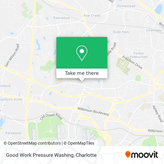 Good Work Pressure Washing map