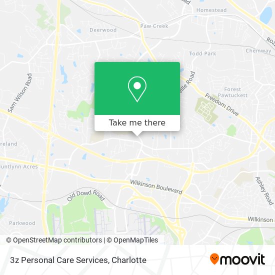 3z Personal Care Services map