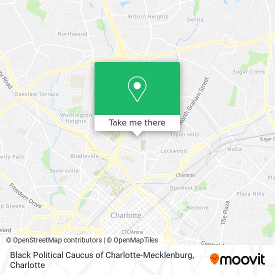 Black Political Caucus of Charlotte-Mecklenburg map