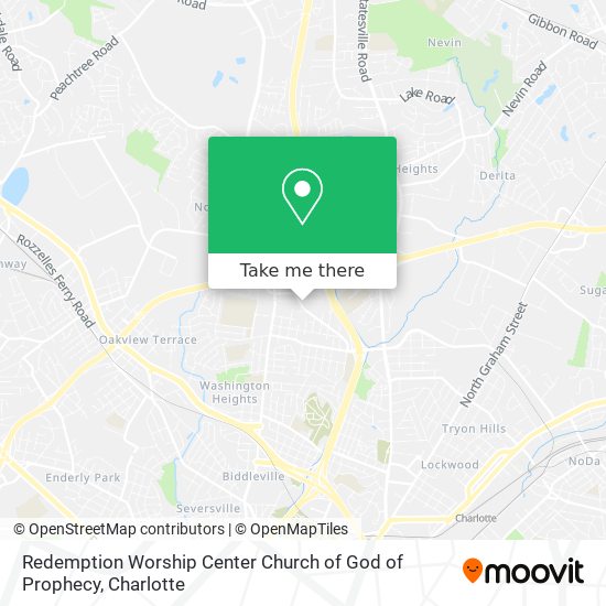 Redemption Worship Center Church of God of Prophecy map