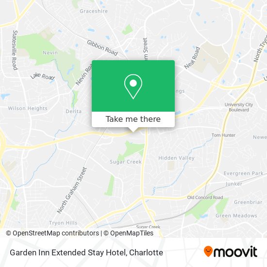 Garden Inn Extended Stay Hotel map