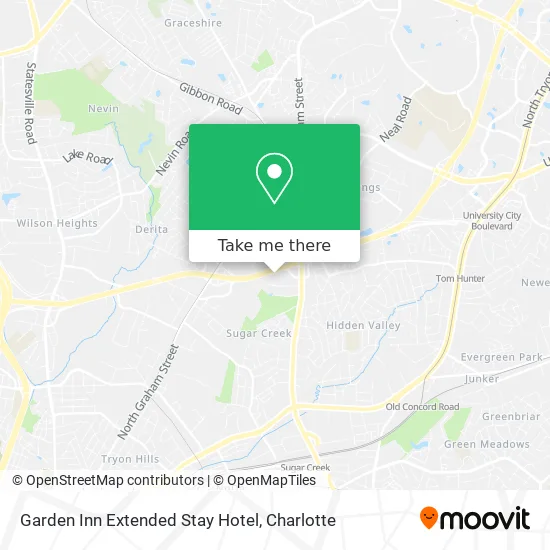 Mapa de Garden Inn Extended Stay Hotel