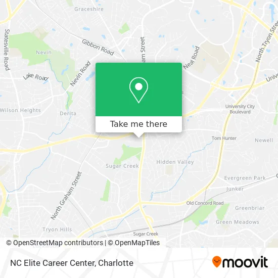 NC Elite Career Center map