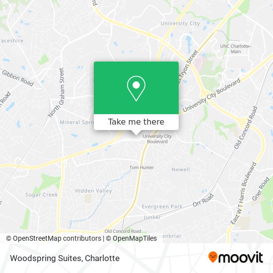 Woodspring Suites map