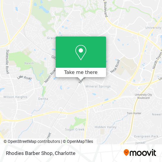Mapa de Rhodies Barber Shop