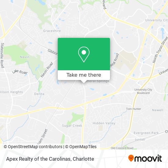 Mapa de Apex Realty of the Carolinas