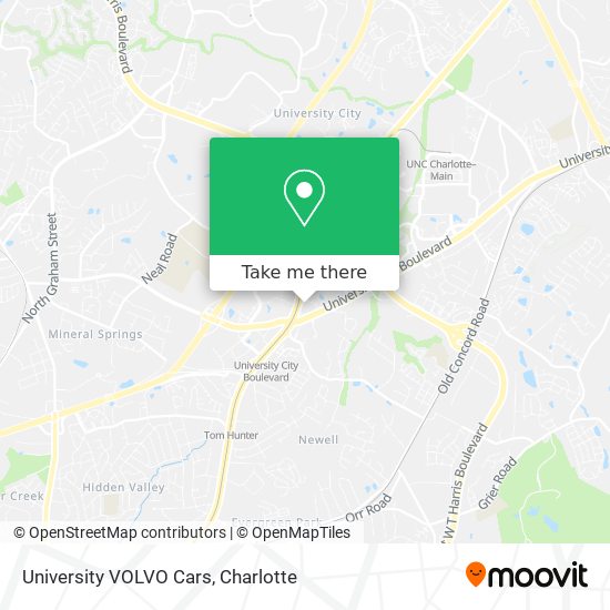 University VOLVO Cars map