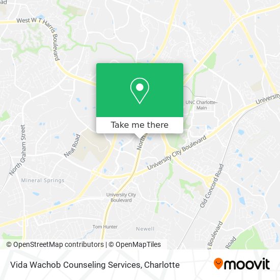 Vida Wachob Counseling Services map
