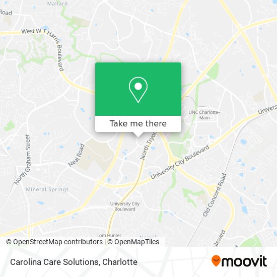 Carolina Care Solutions map