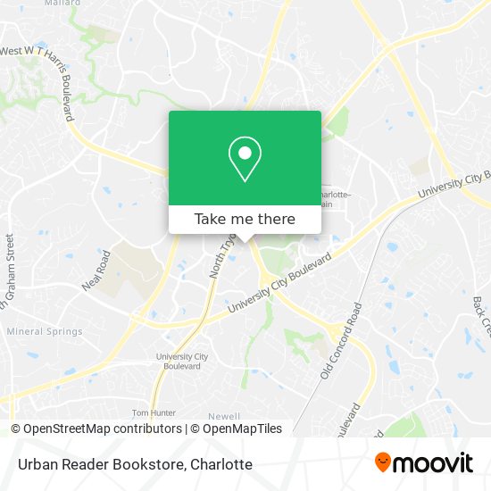 Urban Reader Bookstore map
