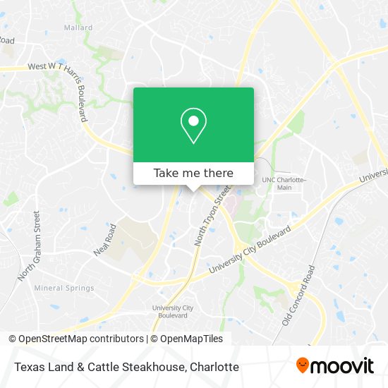 Texas Land & Cattle Steakhouse map