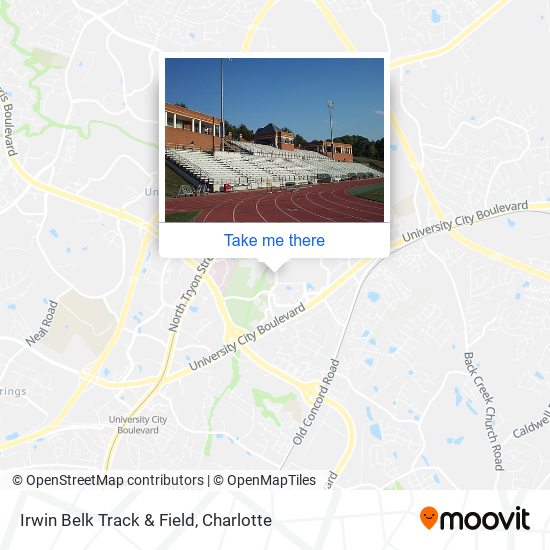 Irwin Belk Track & Field map