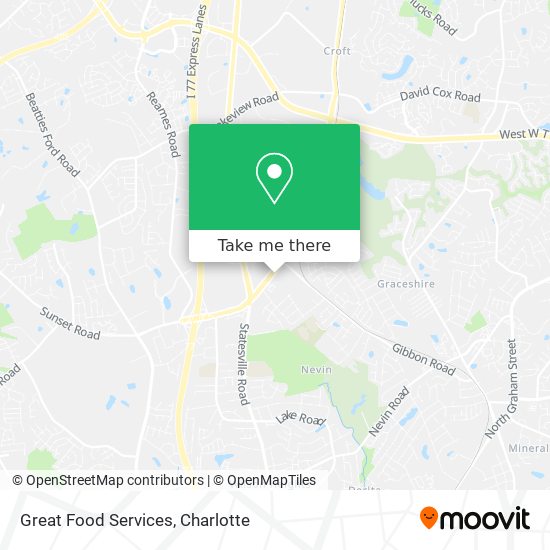 Great Food Services map